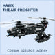Set de Constructie cu Piese Tip Blocuri Constructie MiniBric Swat Helicopter Attack