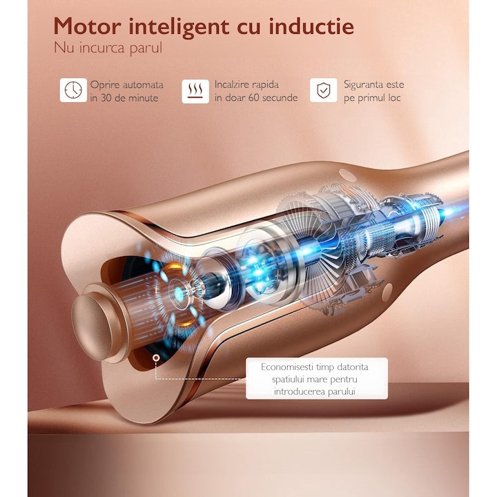 Ondulator Automat Par FadeBlade® CurlMaster Pro, Gold