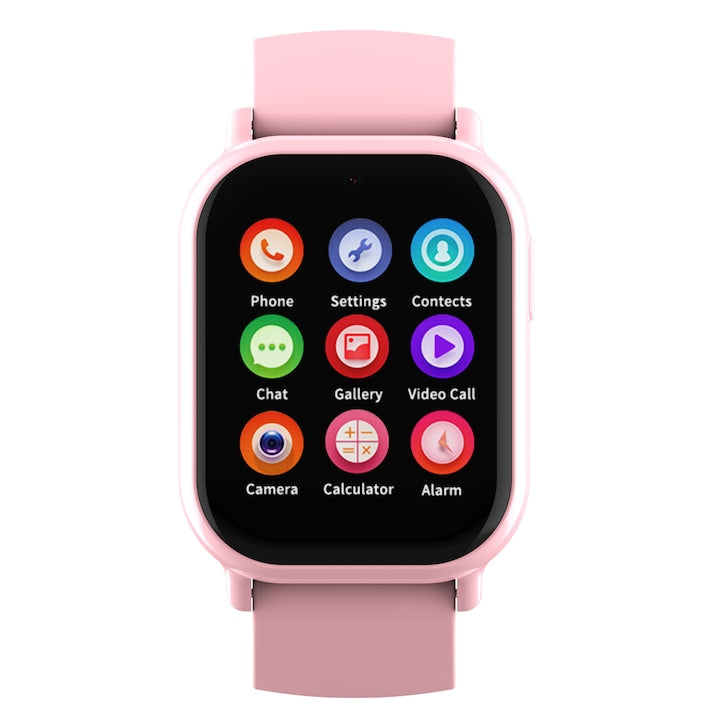 Ceas Smartwatch GPS Copii Cu Localizare Si Telefon Techone™ TinyTracker CT22 Pro, Roz