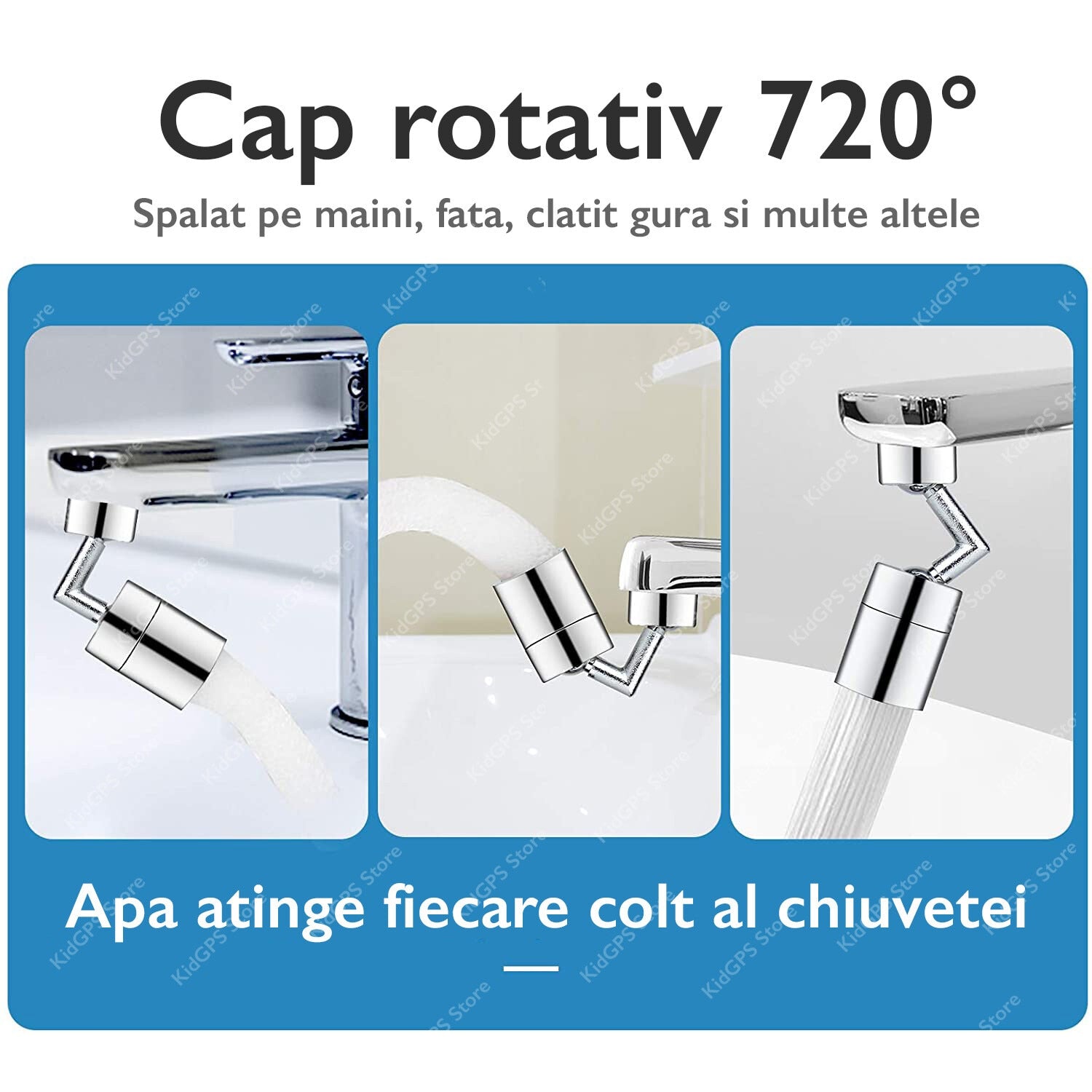 Aerator apa dublu - pivotant cu cot Topaqua® SK-WS809S-F