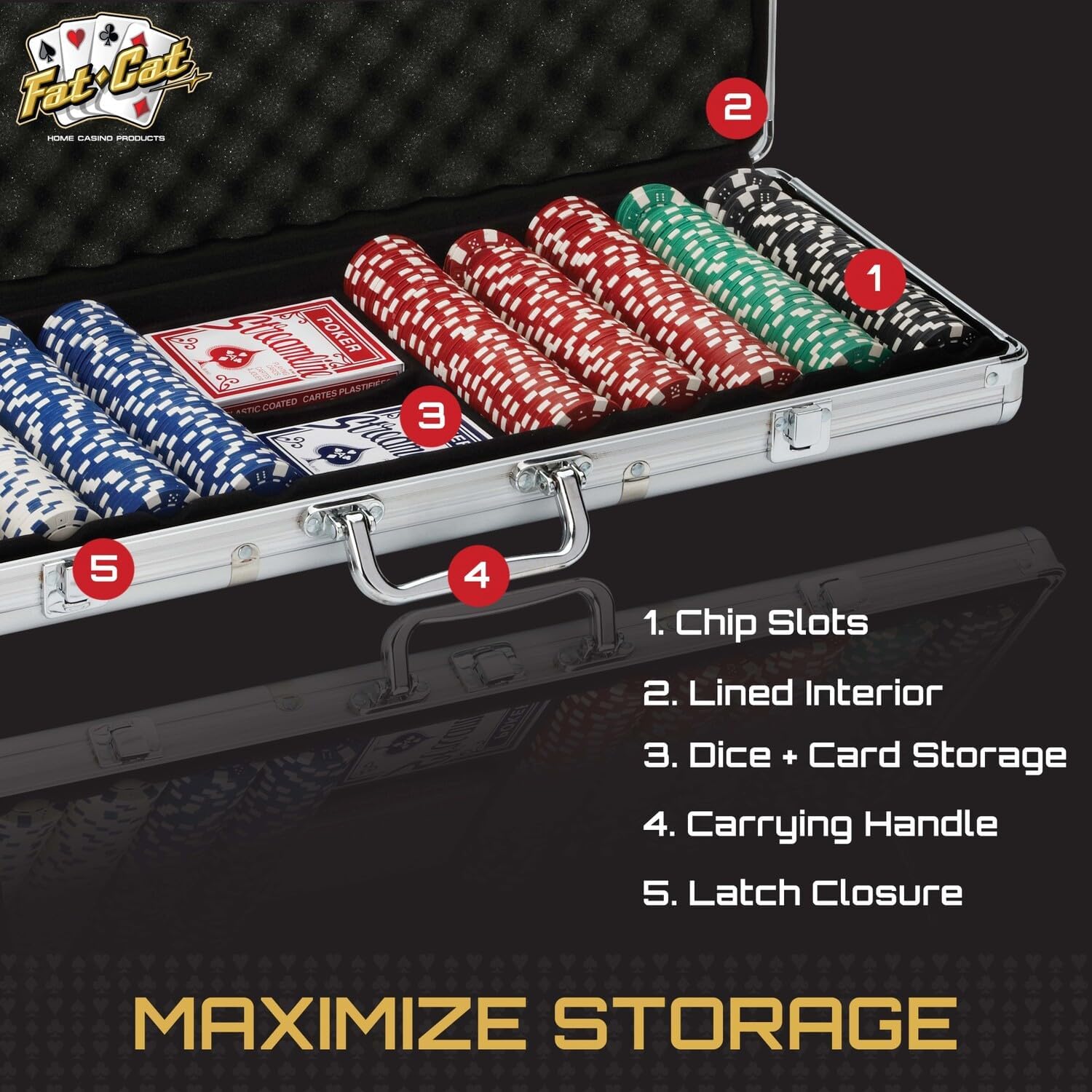 Set Poker Premium KD Home® High Roller 300