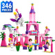 Set de Constructie cu Piese Tip Blocuri Constructie 346 Piese MiniBric Garden Pink Palace