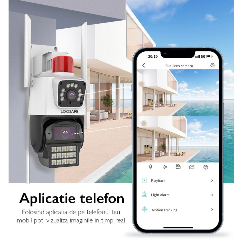 Camera de Supraveghere Dubla Wireless CCTV Loosafe® 80XPRO