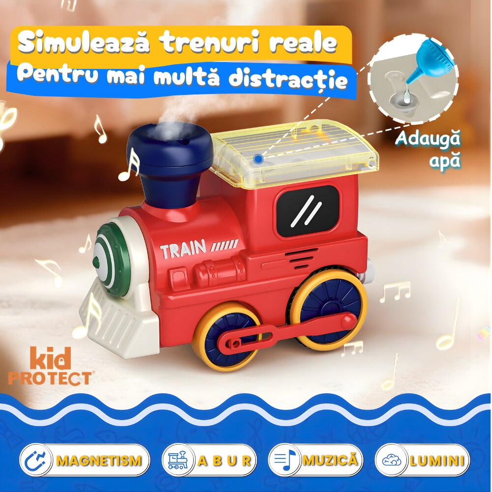 Circuit Trenulet de Jucarie Electric Pentru Copii KidProtect Builders Train