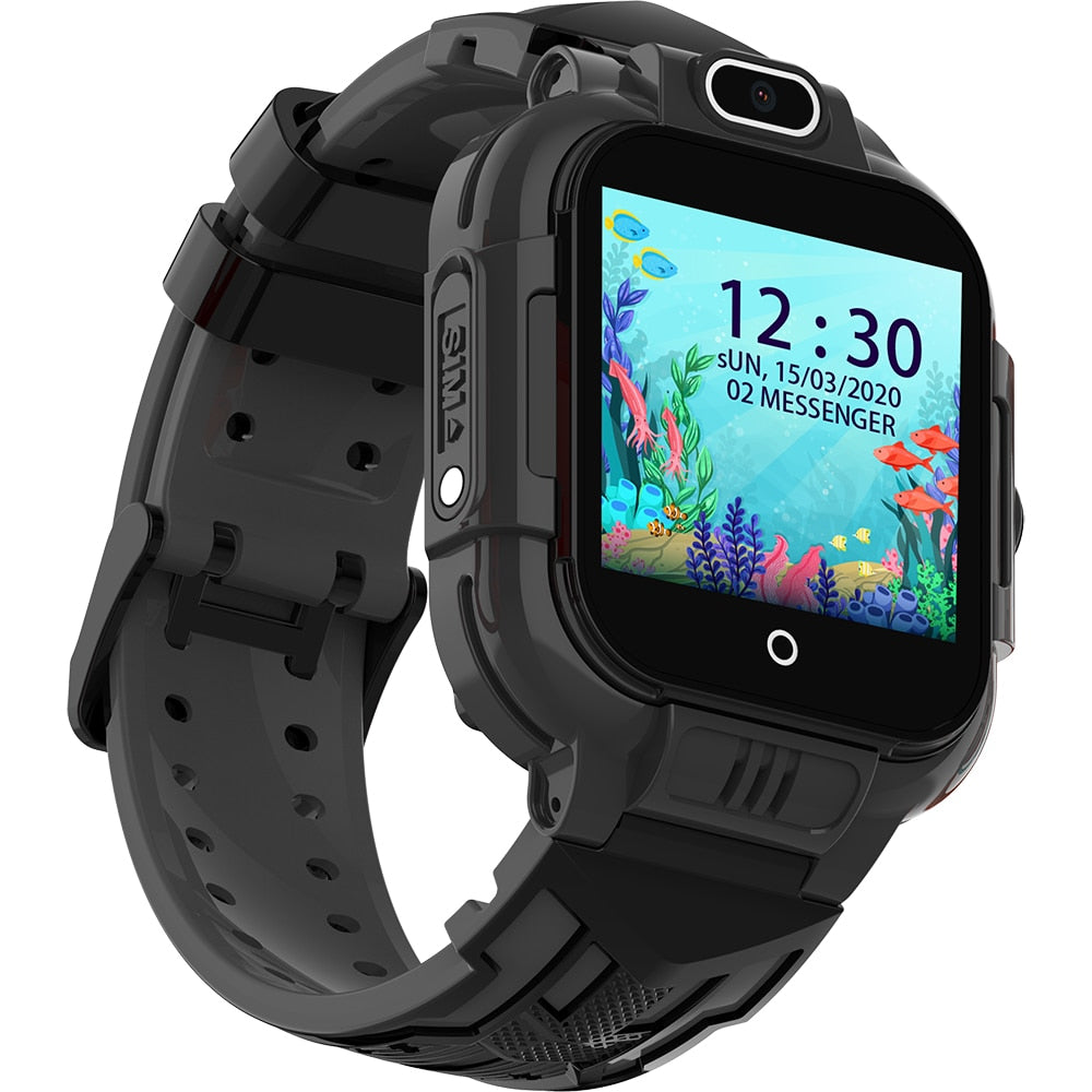 Ceas smartwatch GPS copii Techone™ KT16 4G, Negru