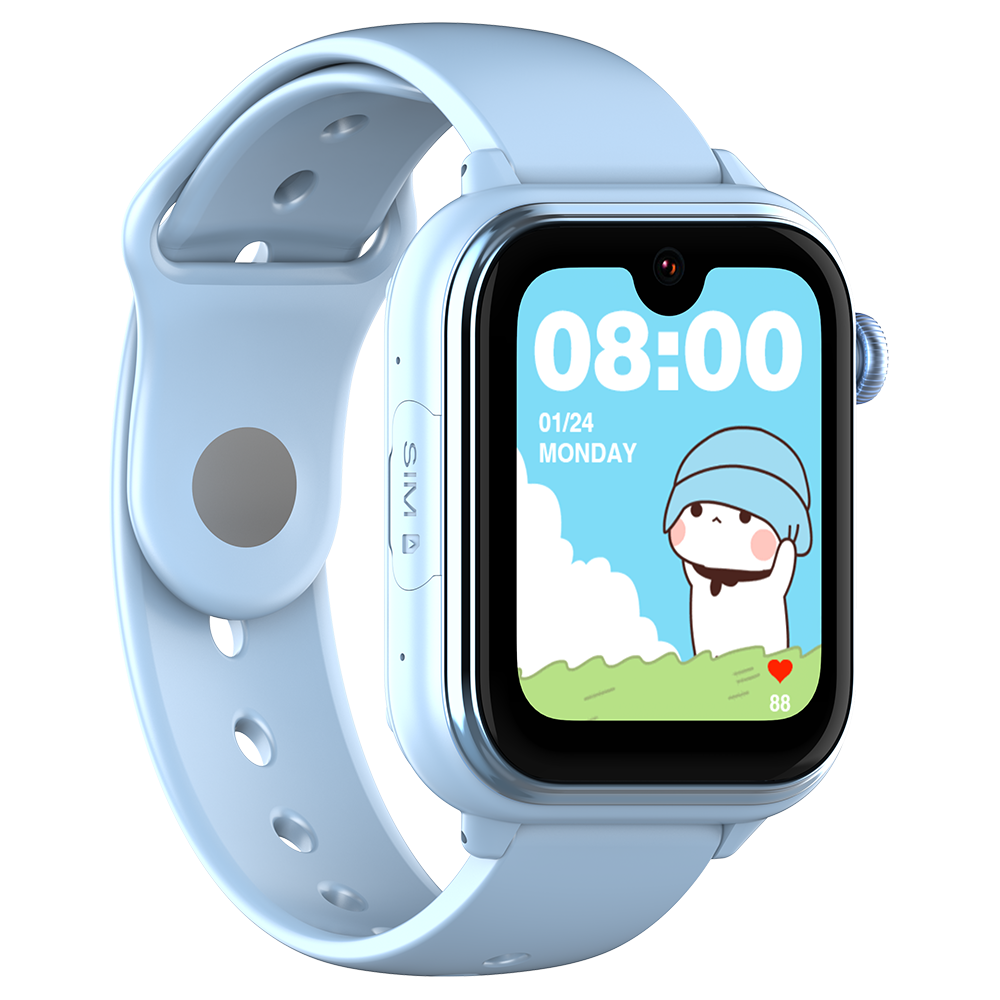Ceas Smartwatch GPS Copii Cu Localizare Si Telefon Techone KT37, Albastru