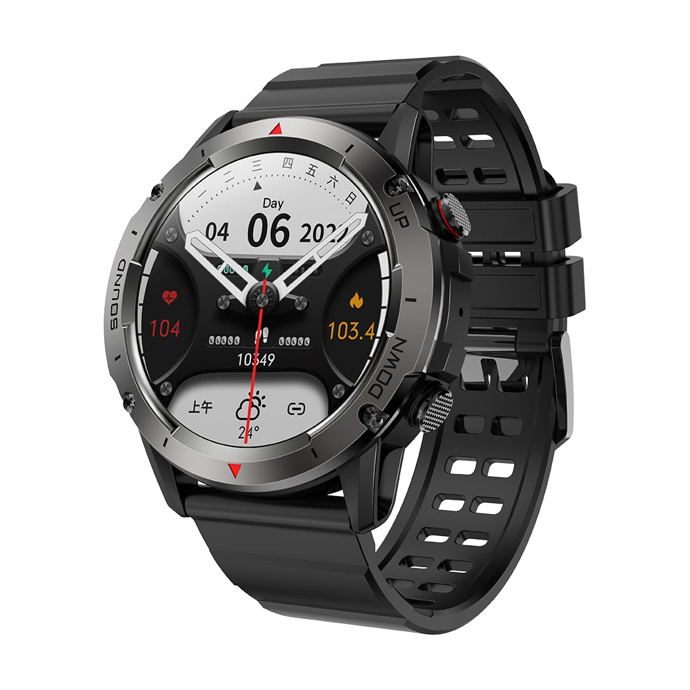 Ceas smartwatch barbati TechONE® NX9 Gorilla, Negru