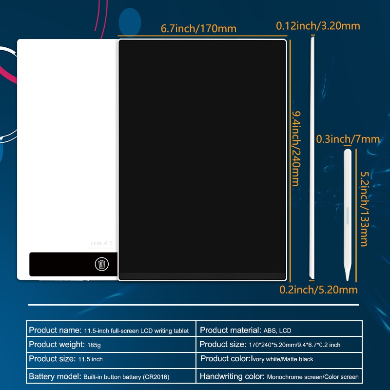 Tableta de scris si desenat Techone® 115A 11.5 inch