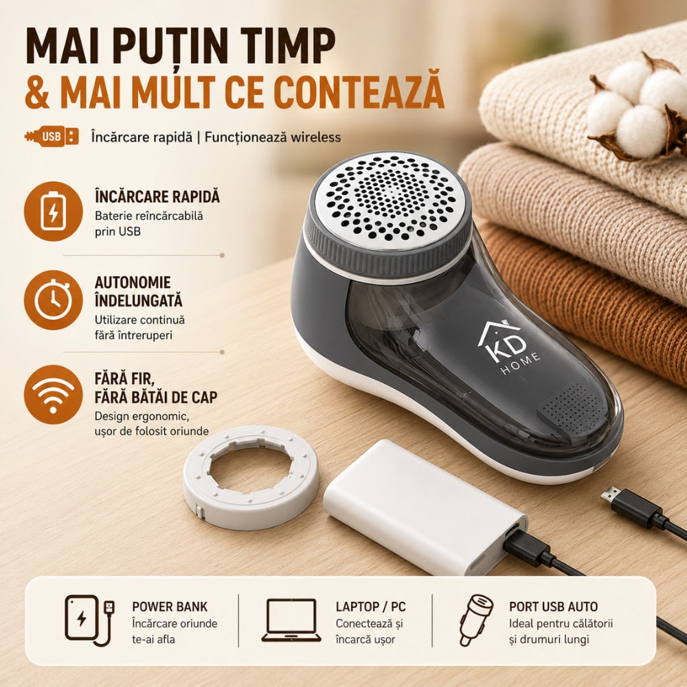 Aparat De Curatat Scame Cu Acumulator KD Home FuzzZero