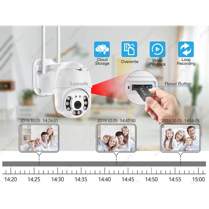 Camera de supraveghere video WIFI Loosafe® 80HS Eagle
