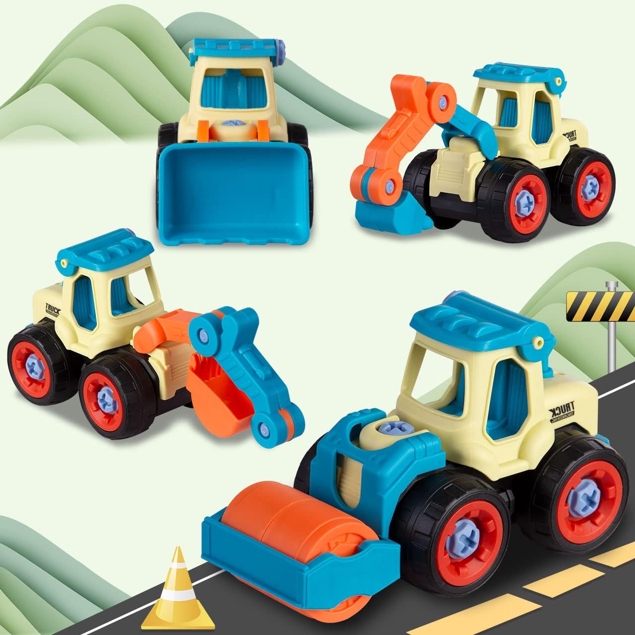 Set Masinute Demontabile Pentru Copii, KidProtect ConstructoCars