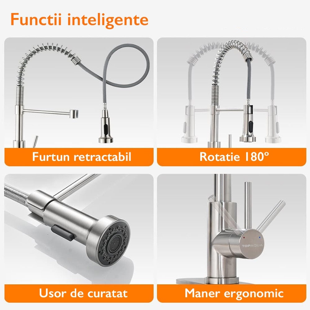 Baterie Bucatarie Chiuveta Flexibila Topaqua® HydroFlex Plate