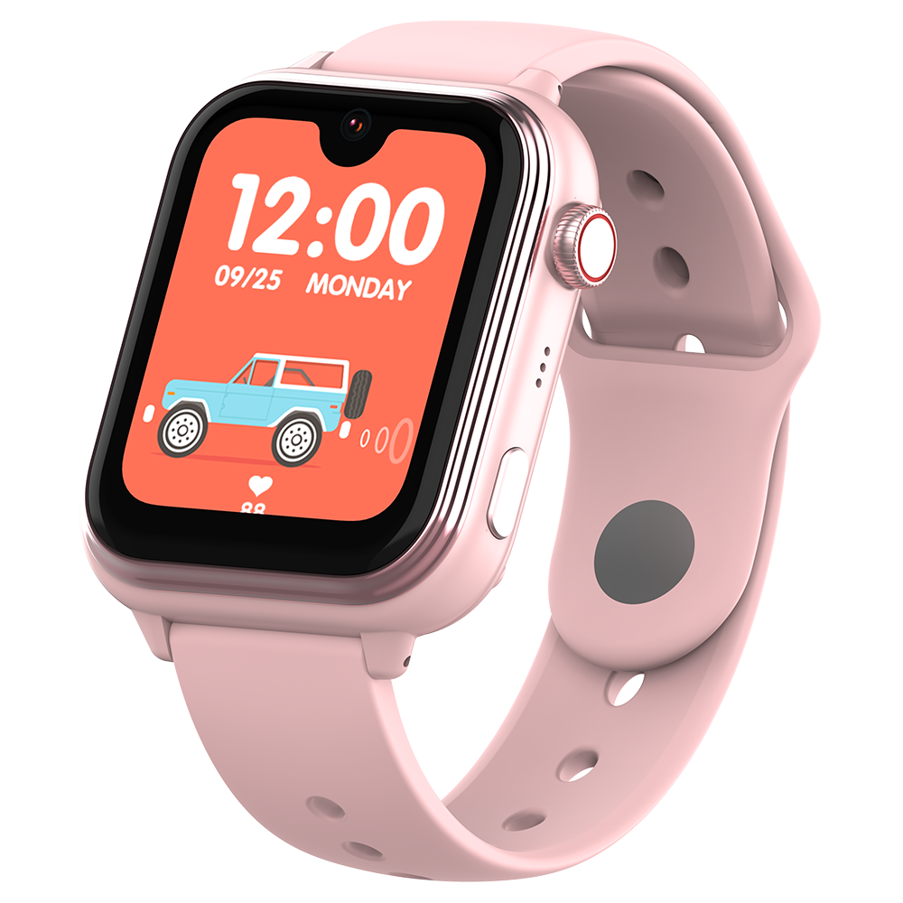 Ceas Smartwatch GPS Copii Cu Localizare Si Telefon Techone KT37, Roz