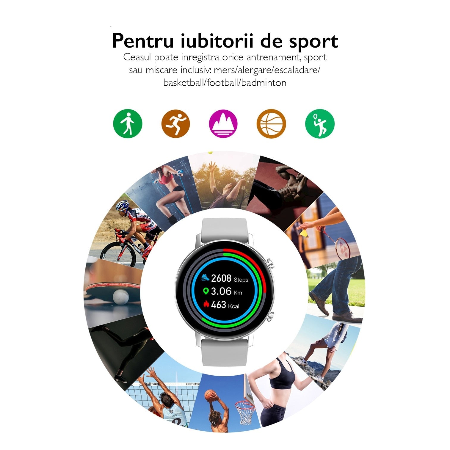 Ceas smartwatch TechONE™ DT96, Auriu