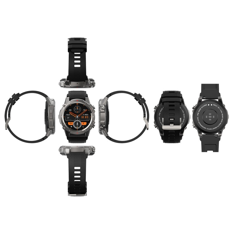 Ceas smartwatch barbati TechONE® KM22 Pro, Negru