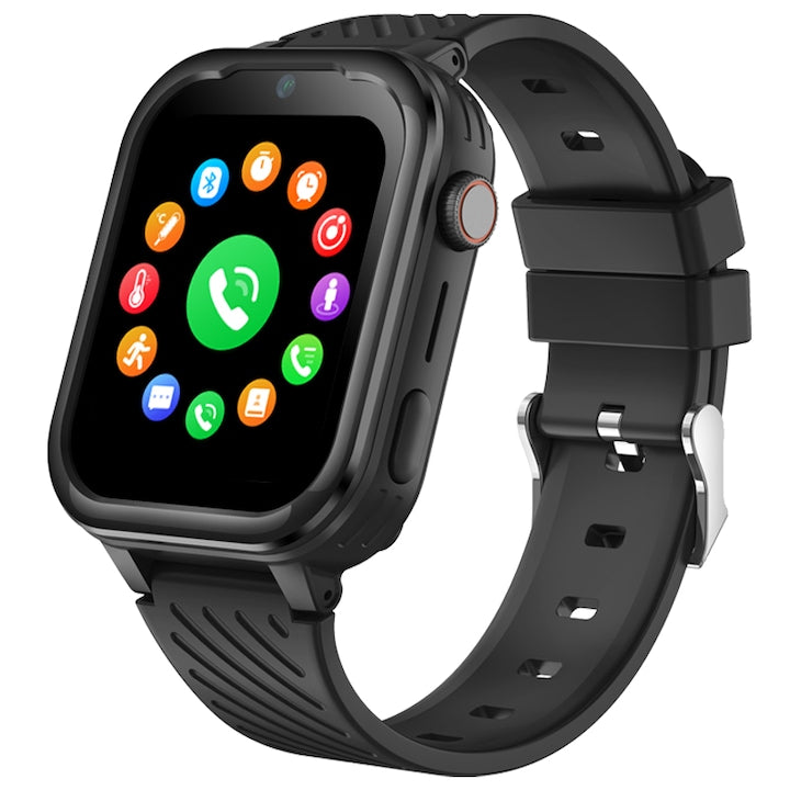 Ceas Smartwatch GPS Copii cu Localizare si Telefon Techone® FG60 Pro+, Negru