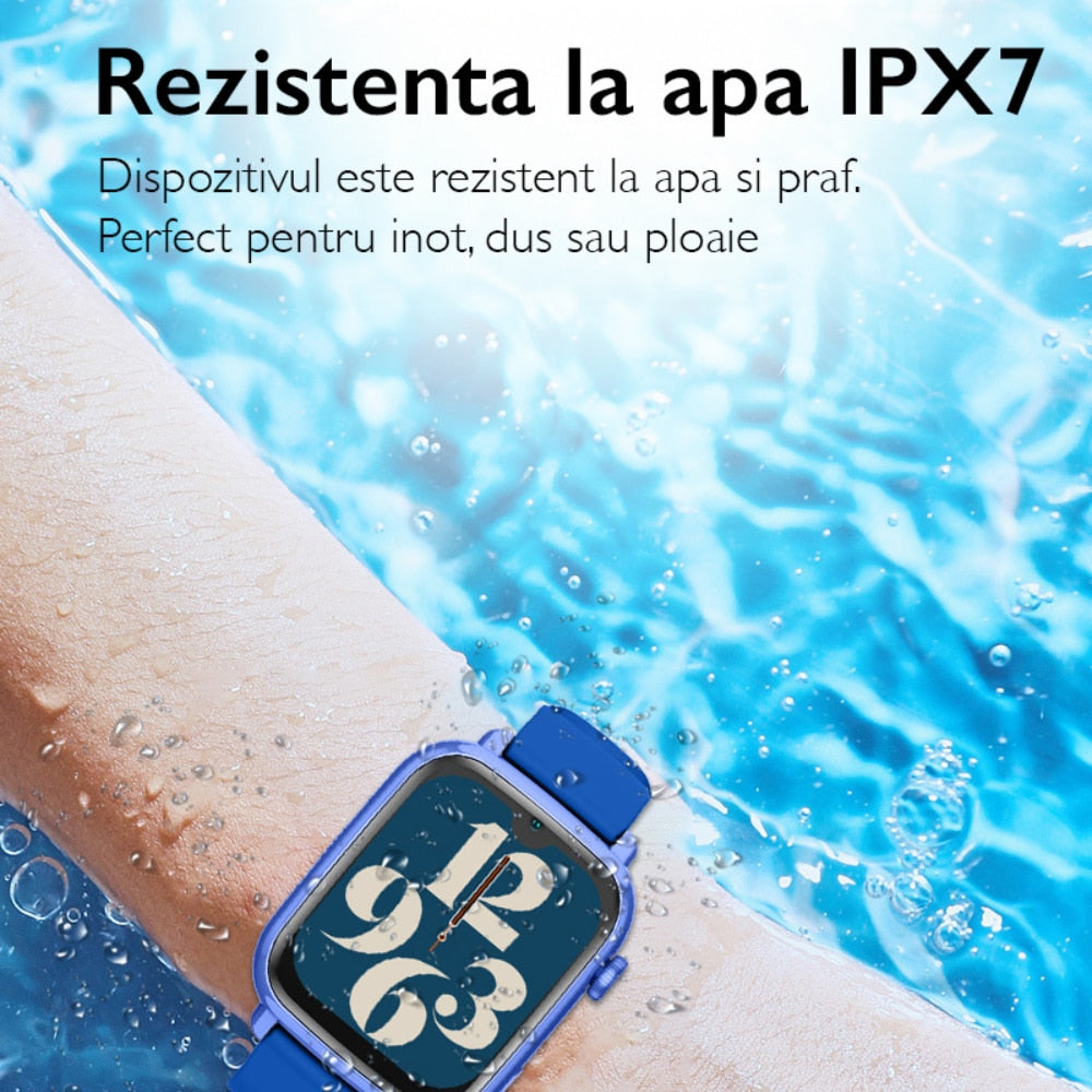 Ceas Smartwatch GPS Copii Cu Localizare Si Telefon Techone KT34 Maxi, Albastru
