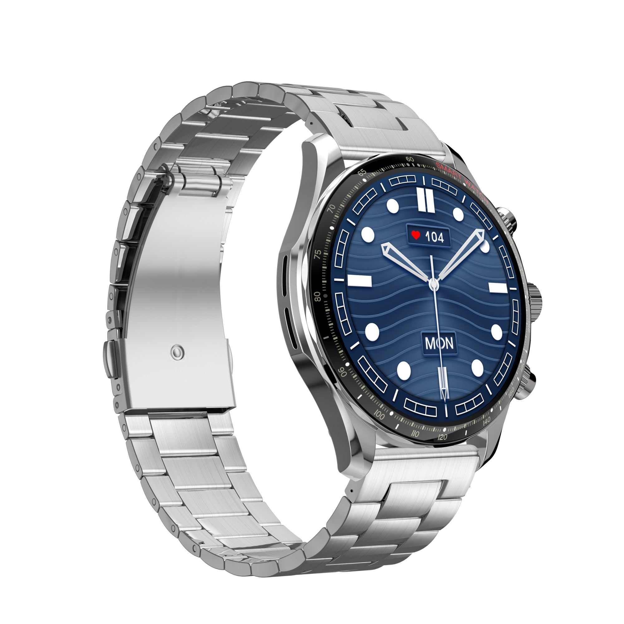 Ceas Smartwatch Barbati Wonlex® DW14 Royal Oak, Argintiu