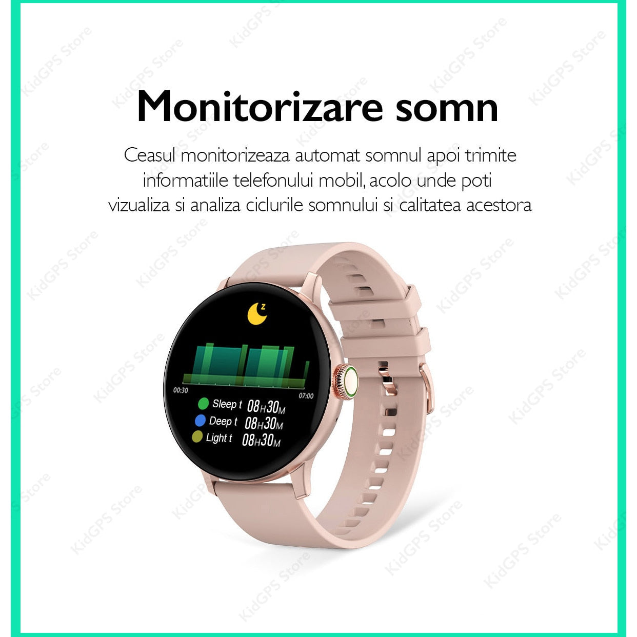 Ceas smartwatch femei TechONE™ DT2, Negru