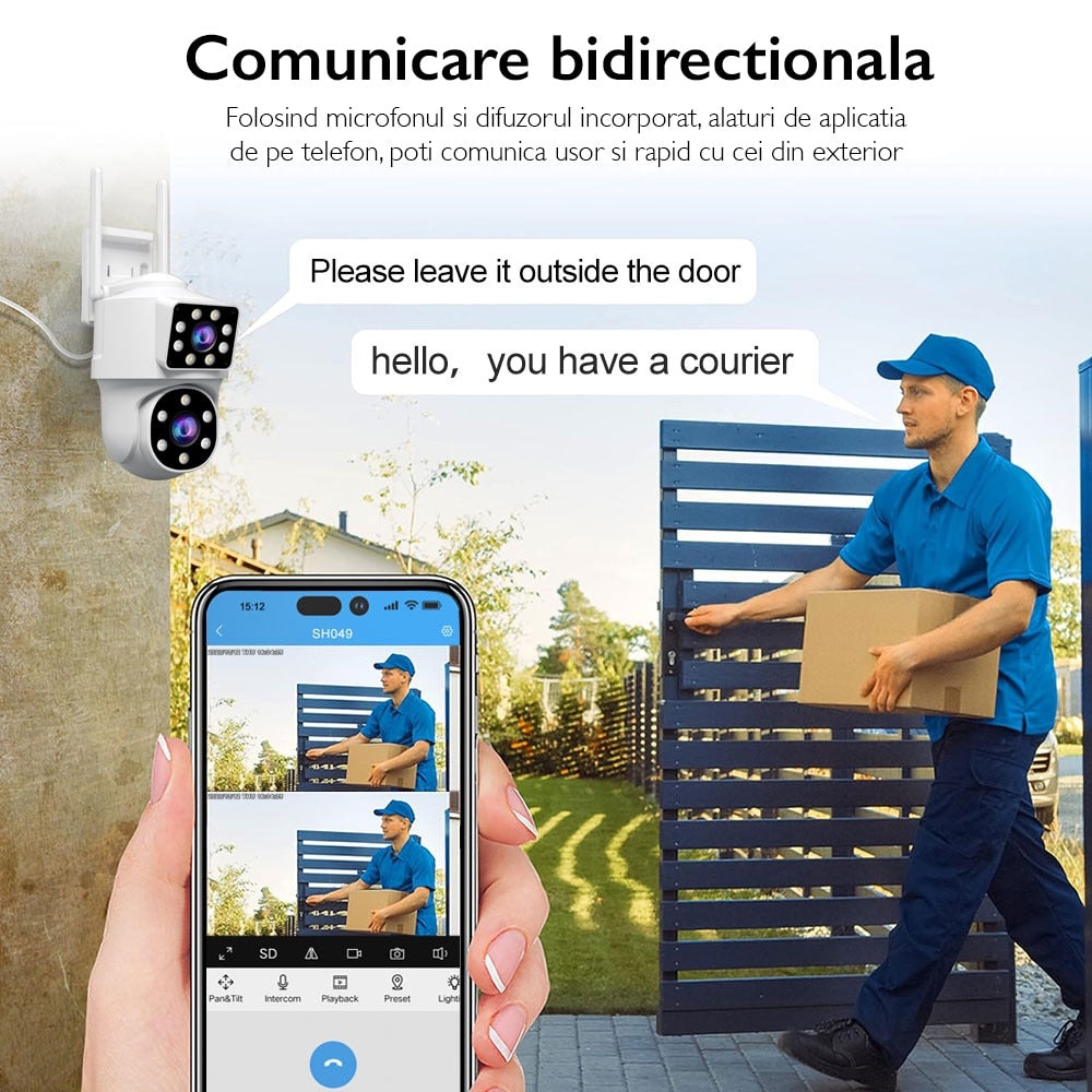 Camera De Supraveghere Video CCTV Dubla WIFI SriHome® SH063 PRO