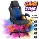 Scaun de Birou si Gaming Pentru Copii KD Home Prime Starter, Negru/Albastru
