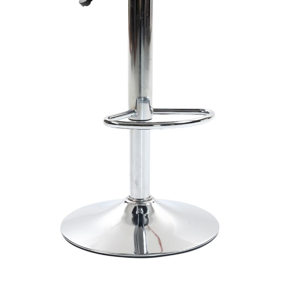 Set 2 x Scaun de Bar Inalt Cu Spatar KD Home Velvet Rise, Negru