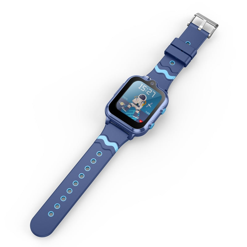Ceas smartwatch GPS copii cu localizare si telefon Techone™ KT18, Albastru