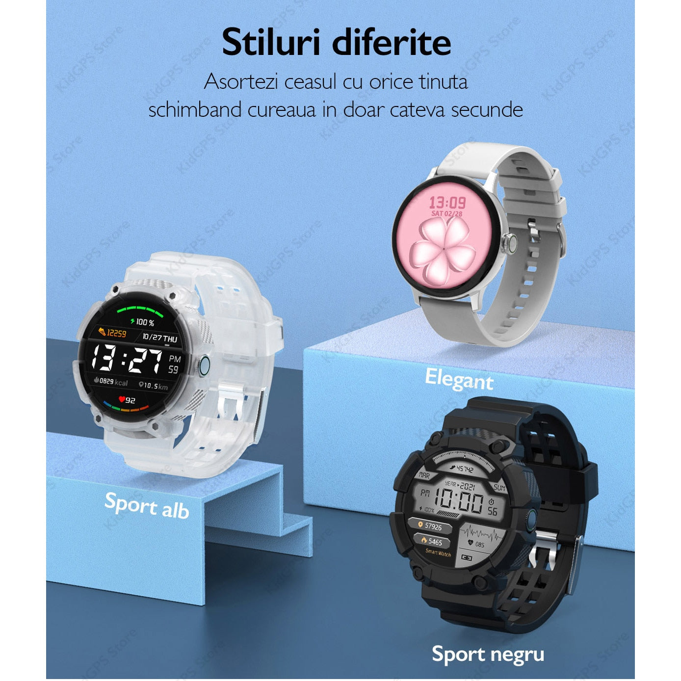 Ceas smartwatch femei TechONE DT2 Pro, Auriu