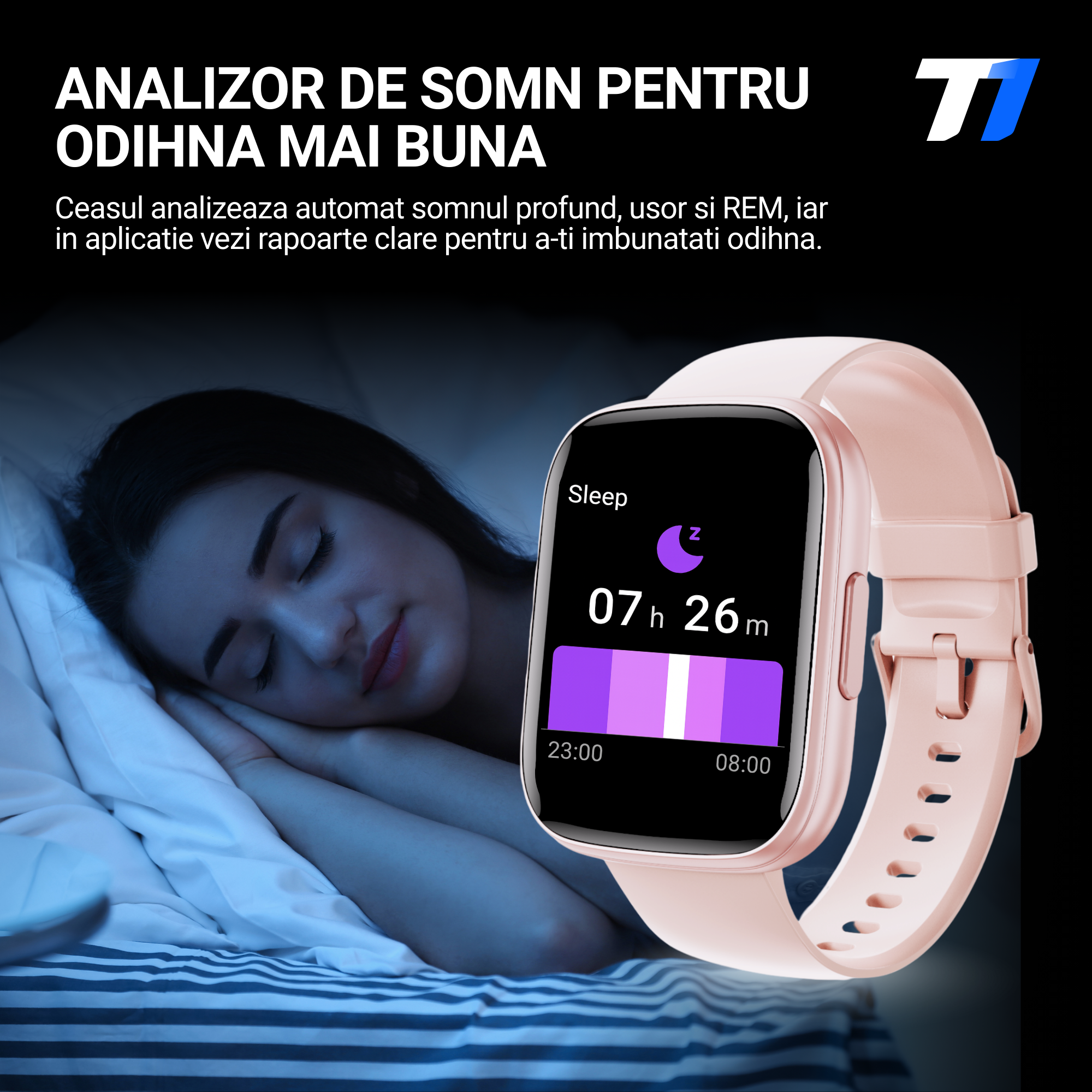 Ceas Smartwatch Femei TechONE CardioX Elite, Auriu