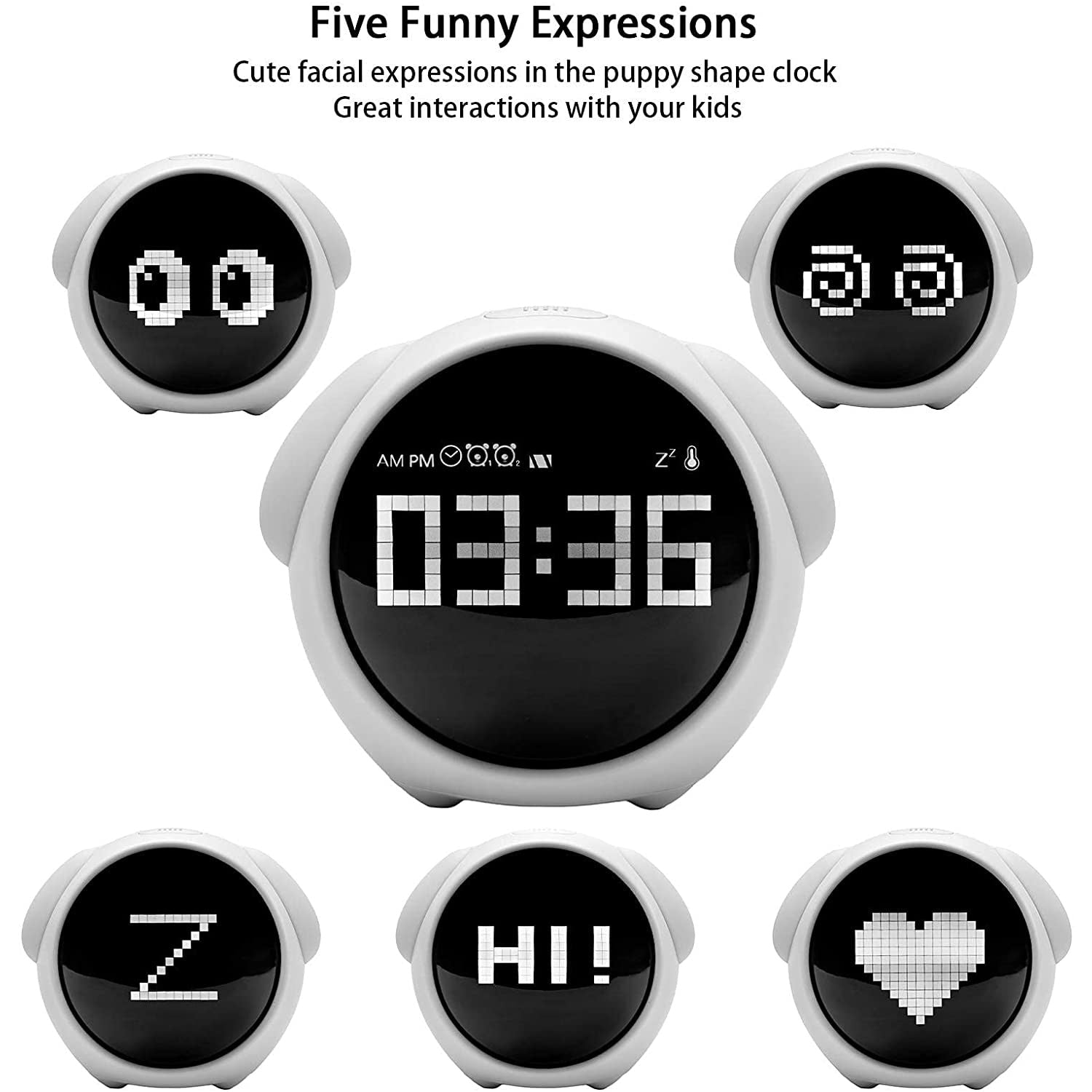 Ceas digital cu alarma copii KD Home® Emoji