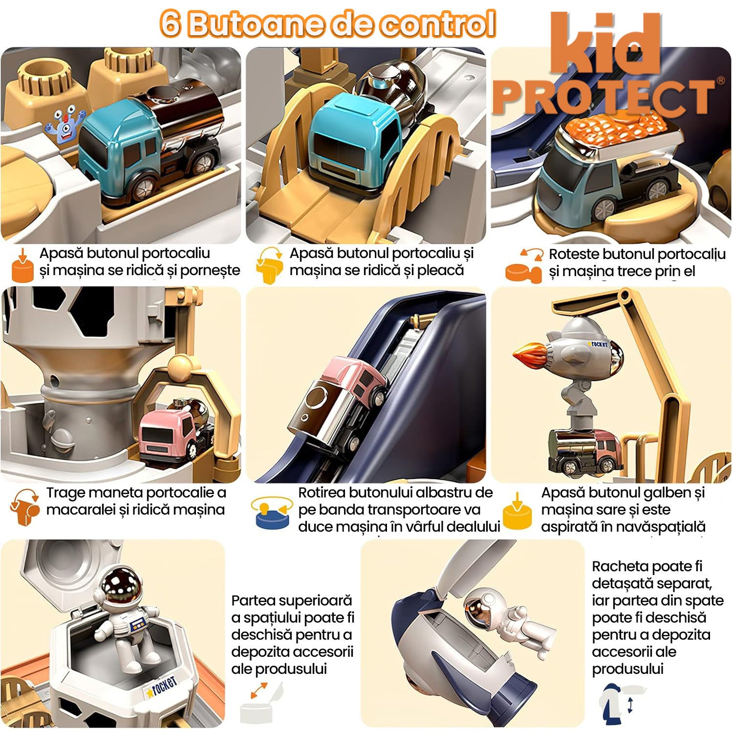 Set de Constructie cu Piese Tip Lego 8 in 1 Kidprotect NavalForge