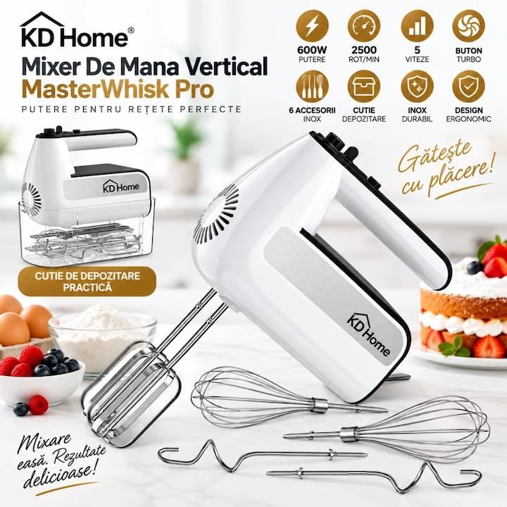 Mixer De Mana Vertical KD Home MasterWhisk Pro