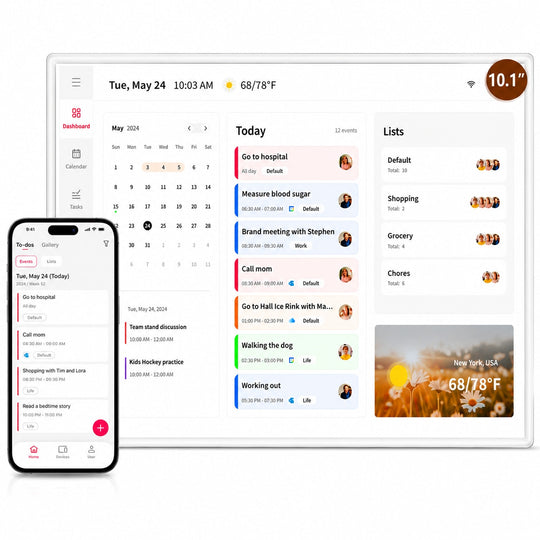 Calendar si Rama Foto Digitala WIFI Techone FrameSync