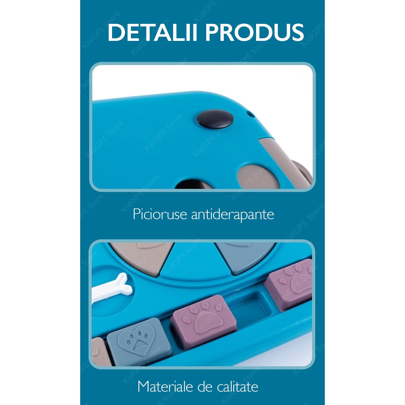 Castron hranire lenta caini si pisici cu puzzle Grunluft HappyPET PB-AY-123