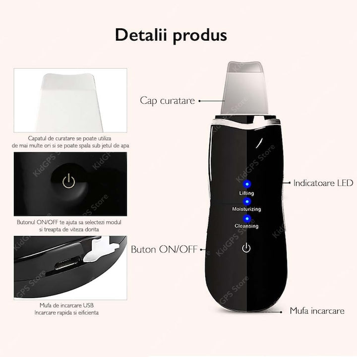 Aparat de curatare faciala cu ultrasunete Horigen® Fem Skin Pro