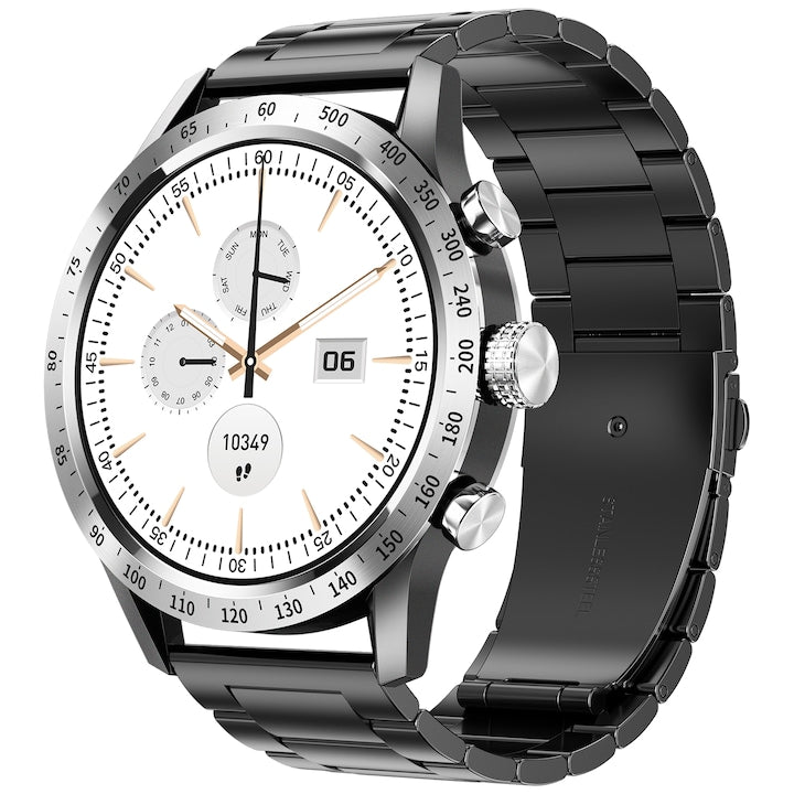 Ceas Smartwatch Barbati Wonlex® DW25 Sky Line, Negru