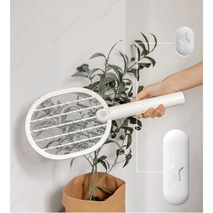 Paleta electrica anti tantari si insecte 2 in 1 Grunluft®, Galben