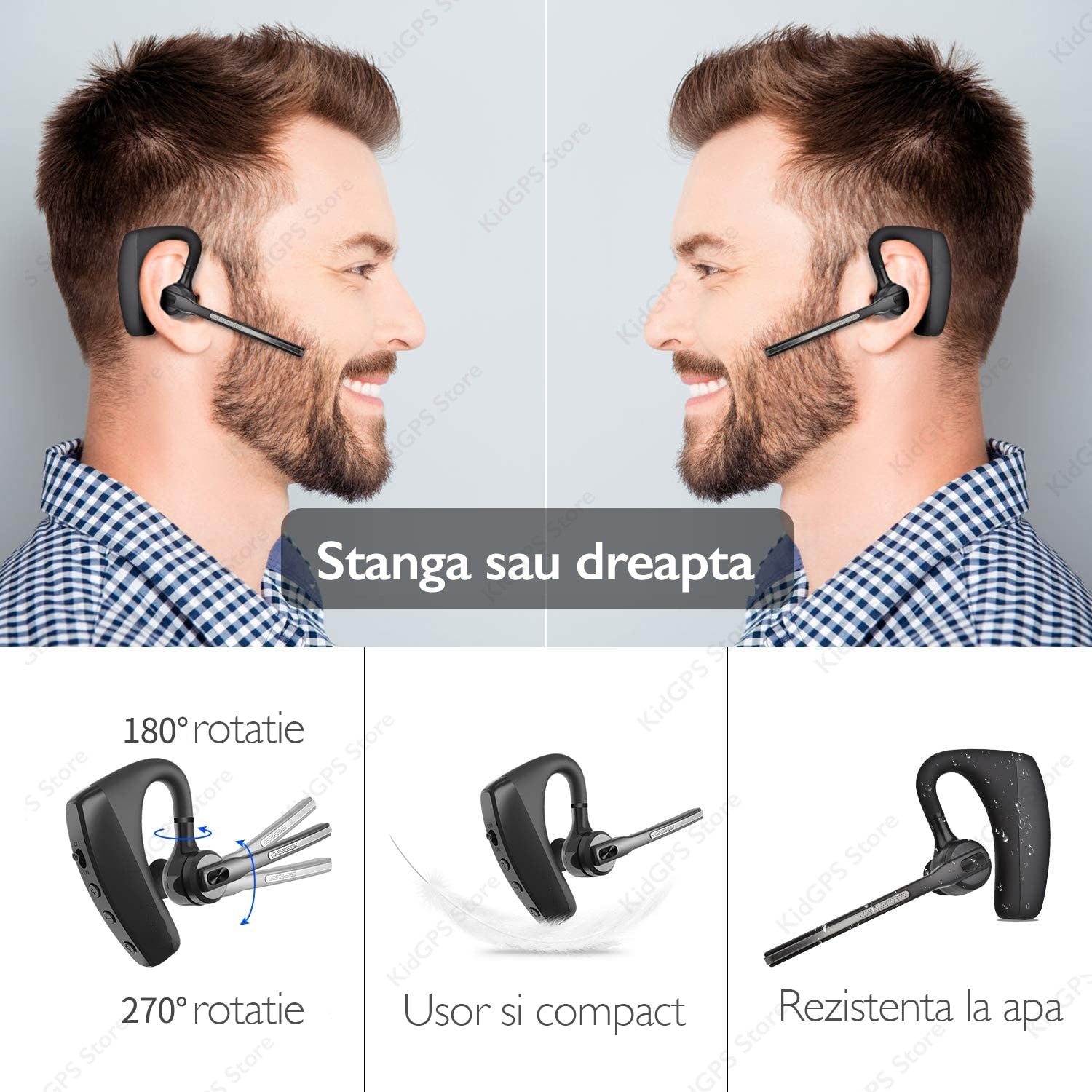 Casca Bluetooth Telefon wireless Runmus® K10C
