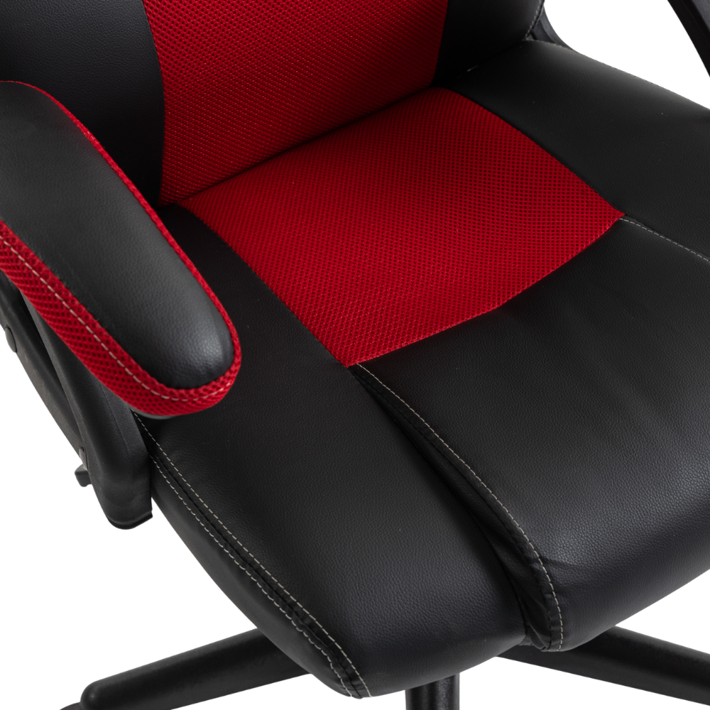 Scaun de Birou si Gaming Pentru Copii KD Home Prime Starter, Negru/Rosu