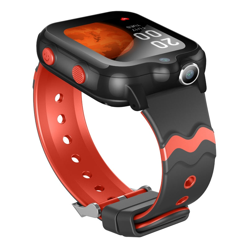 Ceas smartwatch GPS copii cu localizare si telefon Techone™ KT18, Negru