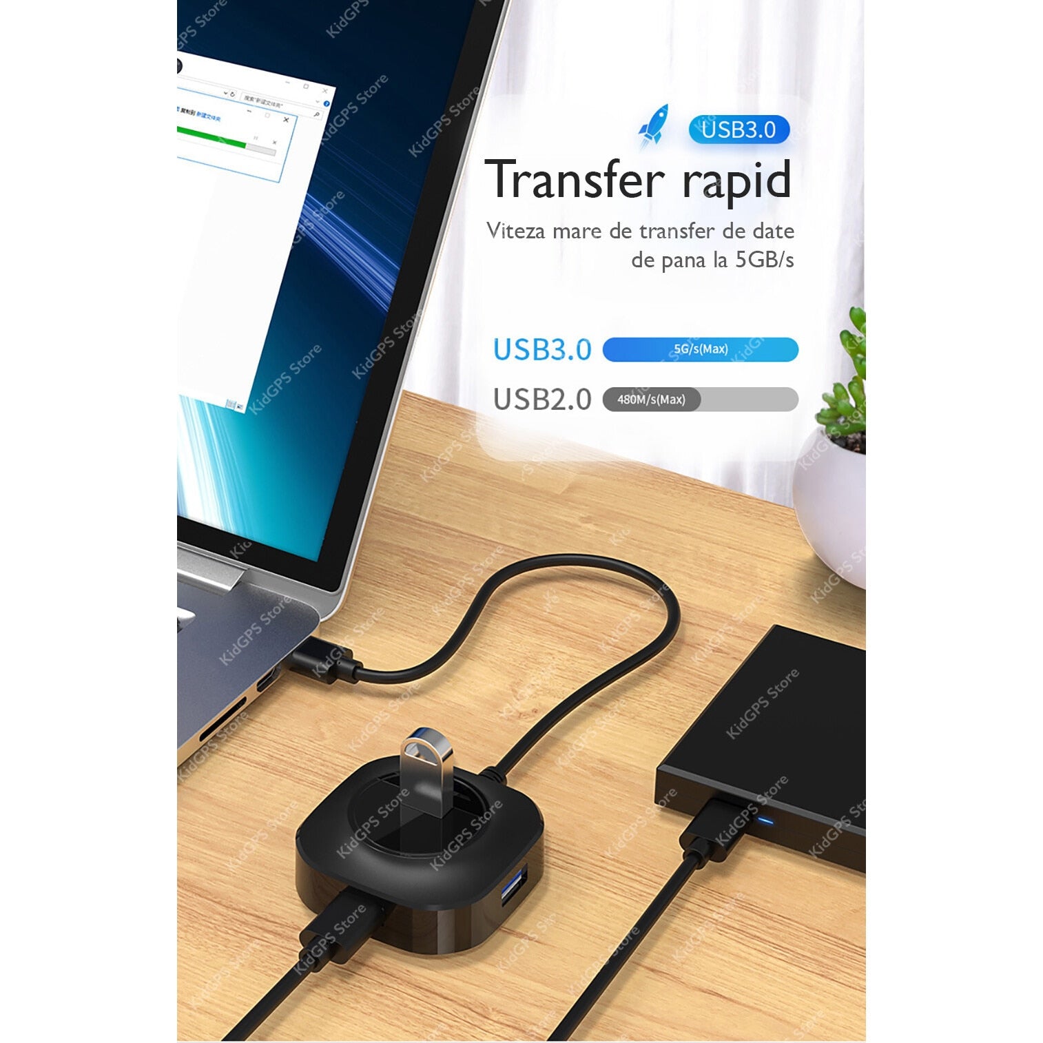 Hub USB Techone® Square4P