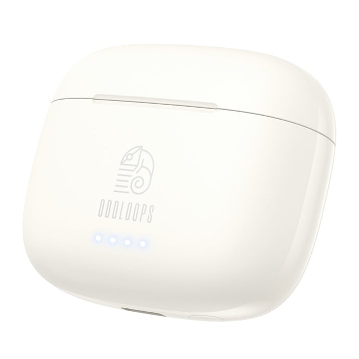 Casti Wireless BT 5.3 Audio Profesionale Oddloops® T39, Alb