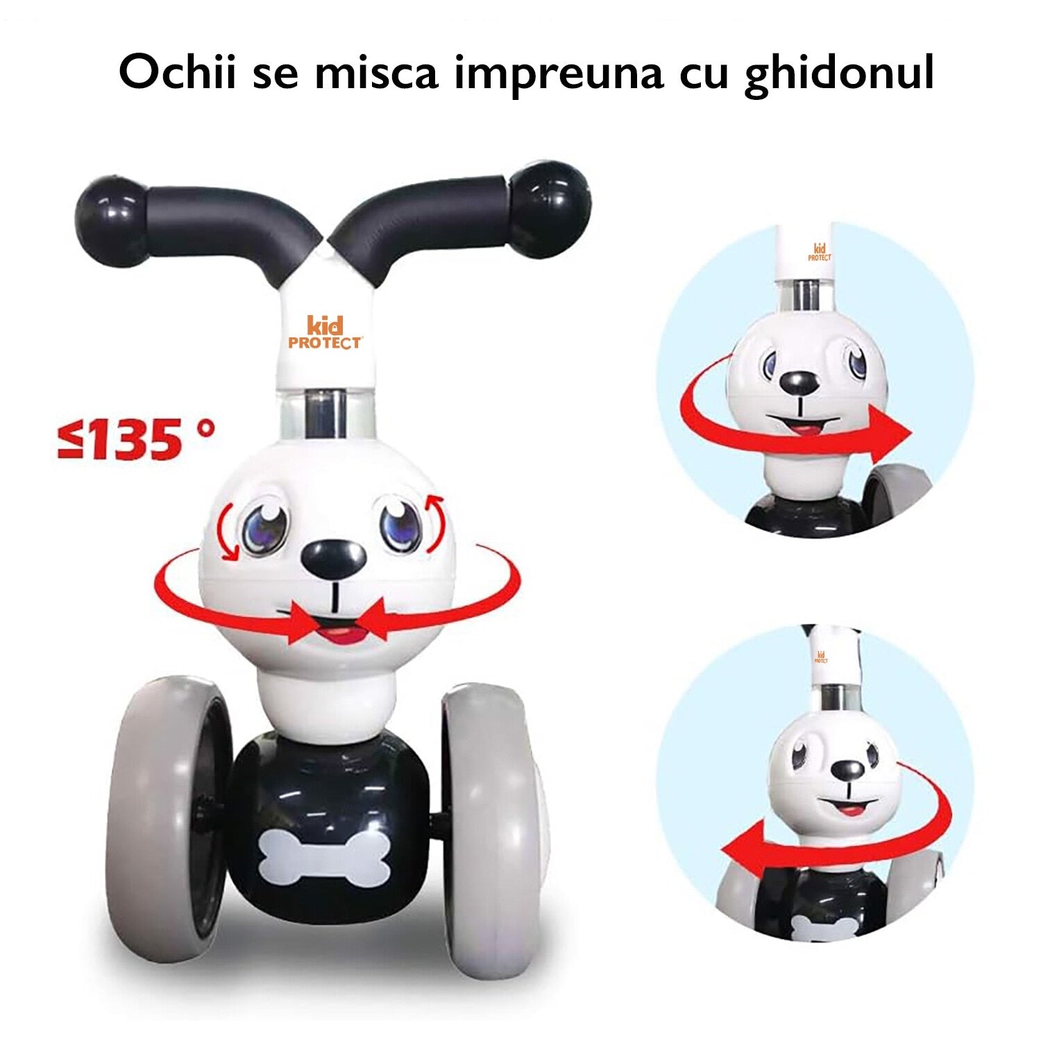 Bicicleta Fara Pedale Catelus Copii KidProtect® MiniRider