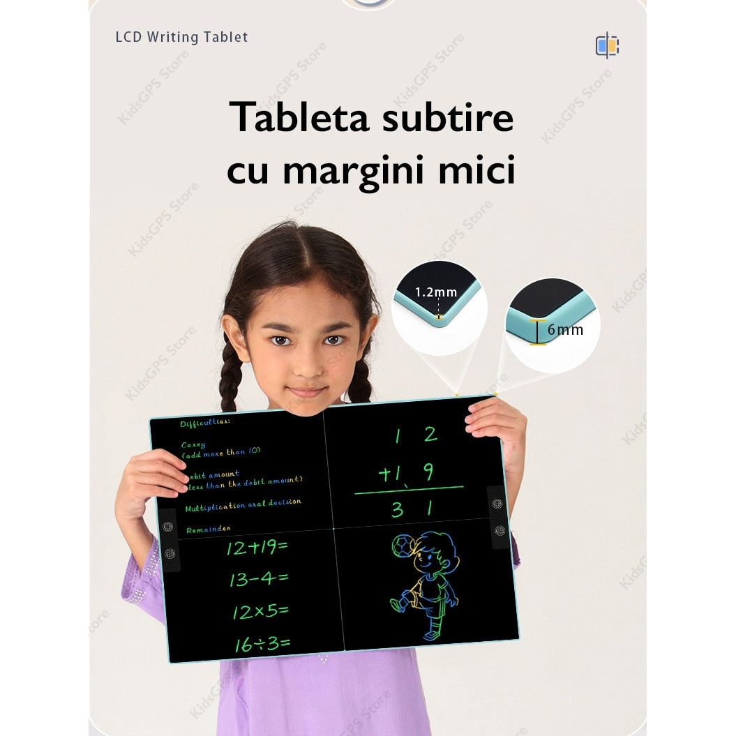 Tableta de scris si desenat color dubla Techone® Draw Pro 21 inch