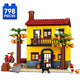 Set de Constructie cu Piese Tip Blocuri Constructie 798 Piese MiniBric Holiday Camper Van Trip