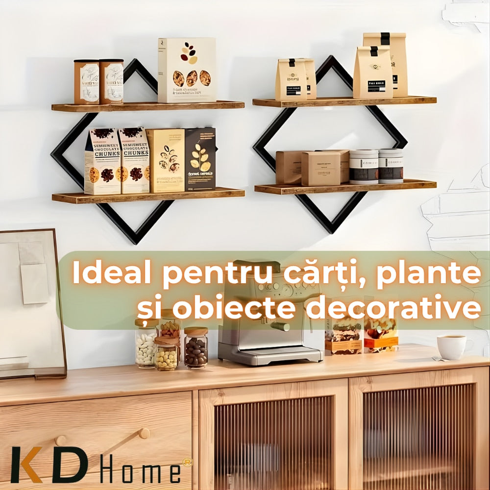 Set 2 Rafturi KD Home HexaDecor