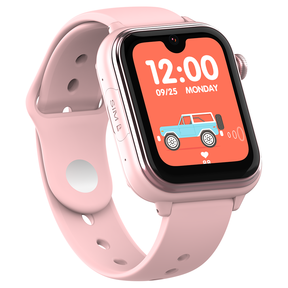 Ceas Smartwatch GPS Copii Cu Localizare Si Telefon Techone KT37, Roz