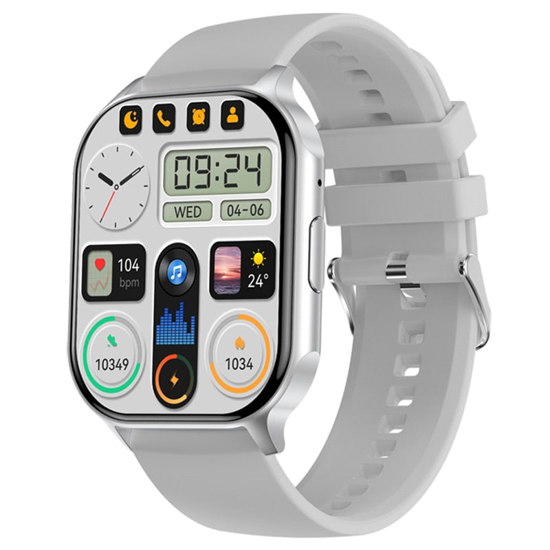 Ceas Smartwatch TechONE® HK26 Sporty, Argintiu