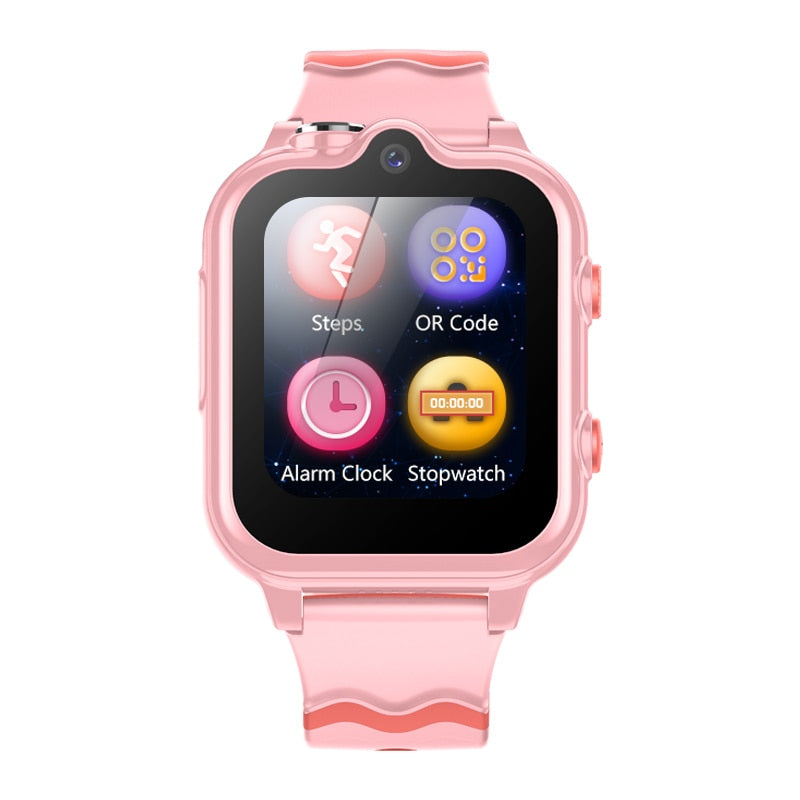 Ceas smartwatch GPS copii cu localizare si telefon Techone™ KT18, Roz