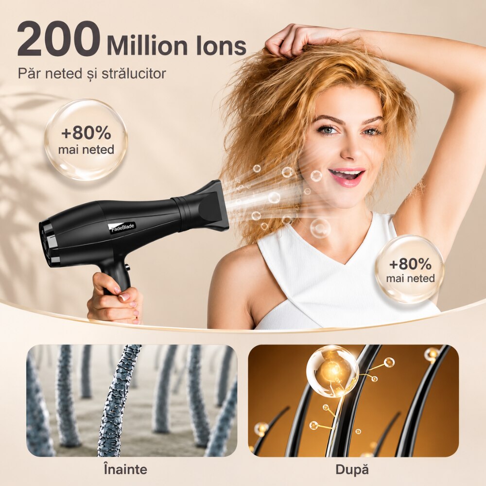 Uscator de Par Profesional FadeBlade AirFusion